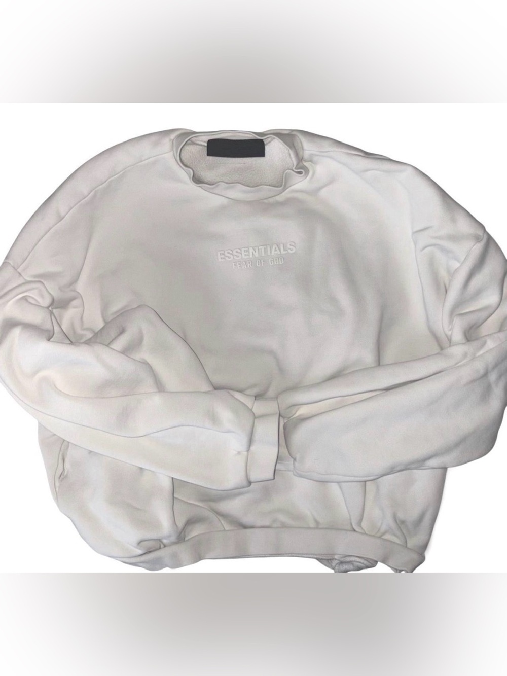 Essentials Crewneck Sweatshirt in White